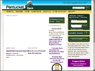 Web site http://www.pentucketbank.com, Pentucket Bank